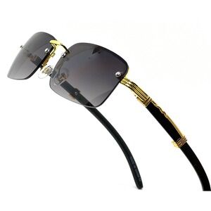 Men Sunglasses Gradient Black Lens Small Trendy Style Fashion Lentes Gafas Nuevo